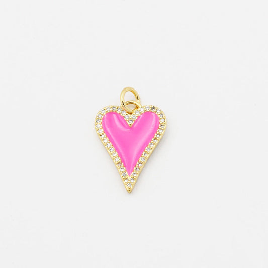 Pink Heart Charm