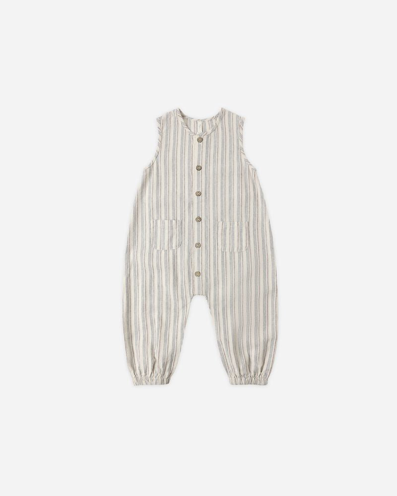 WOVEN JUMPSUIT | NAUTICAL STRIPE