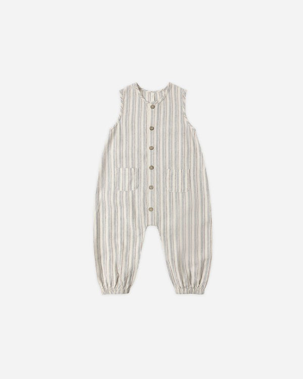 WOVEN JUMPSUIT | NAUTICAL STRIPE