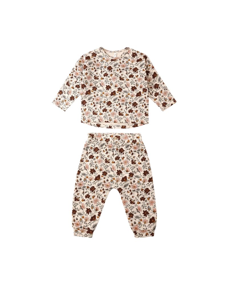 LONG SLEEVE TEE + PANT SET || POSY