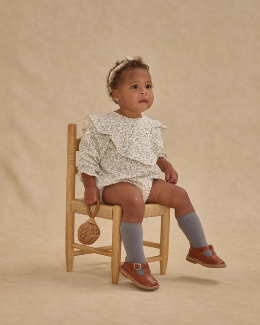 WINNIE ROMPER || BLUE VINES