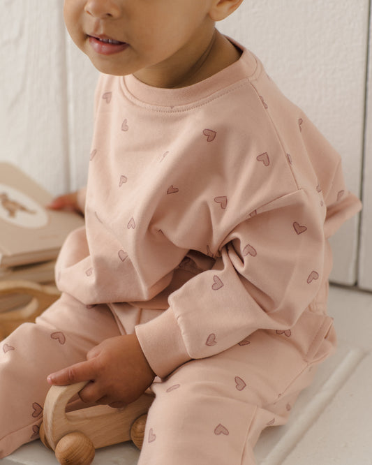 RELAXED SWEATSHIRT || HEARTS