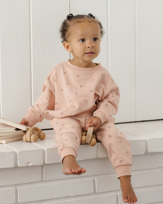 RELAXED SWEATPANTS || HEARTS