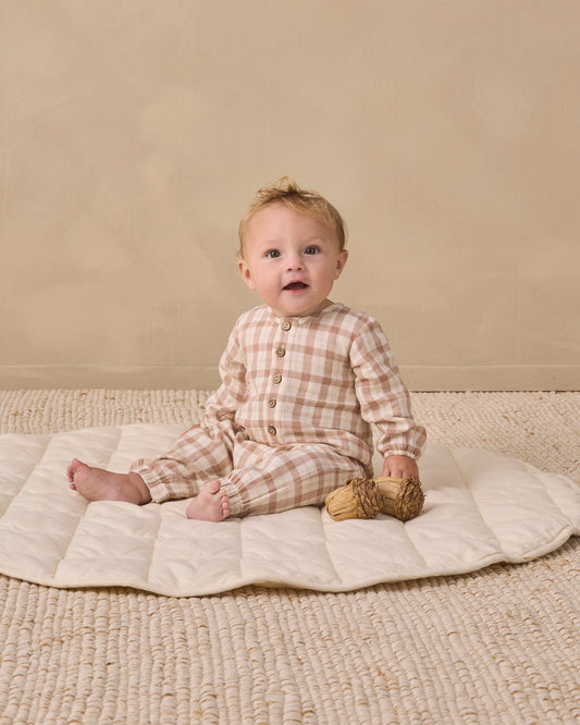 WOVEN JUMPSUIT || RUSTIC PLAID