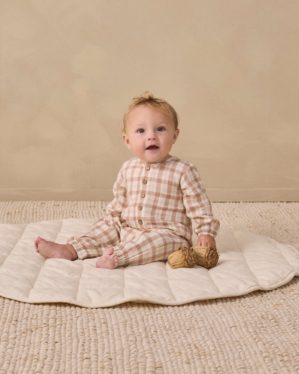 WOVEN JUMPSUIT || RUSTIC PLAID