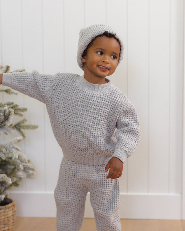 CHUNKY KNIT SWEATER SET || FOG