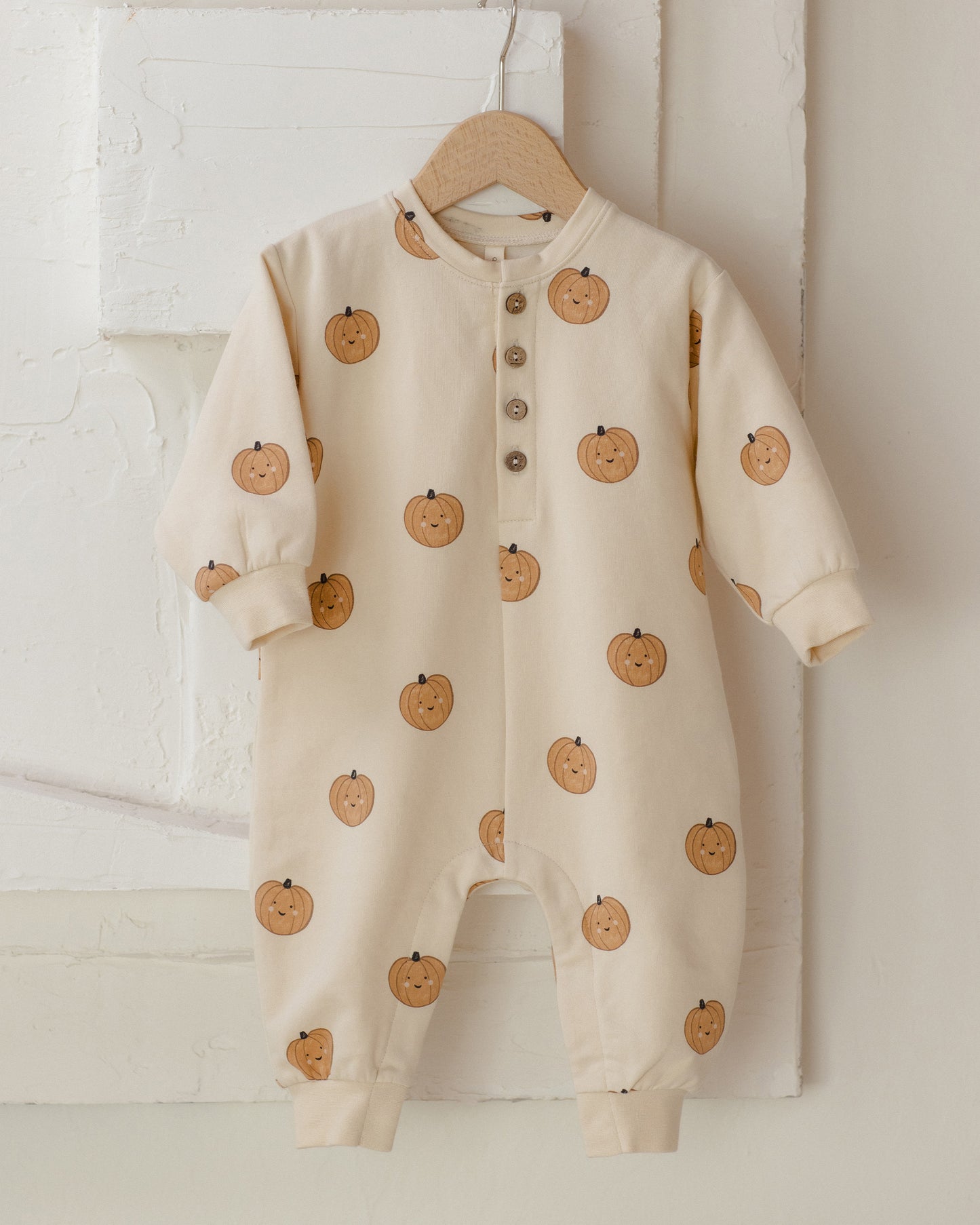 RELAXED FLEECE JUMPSUIT || PUMPKINS