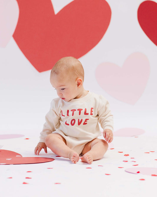 CREWNECK BUBBLE ROMPER || LITTLE LOVE