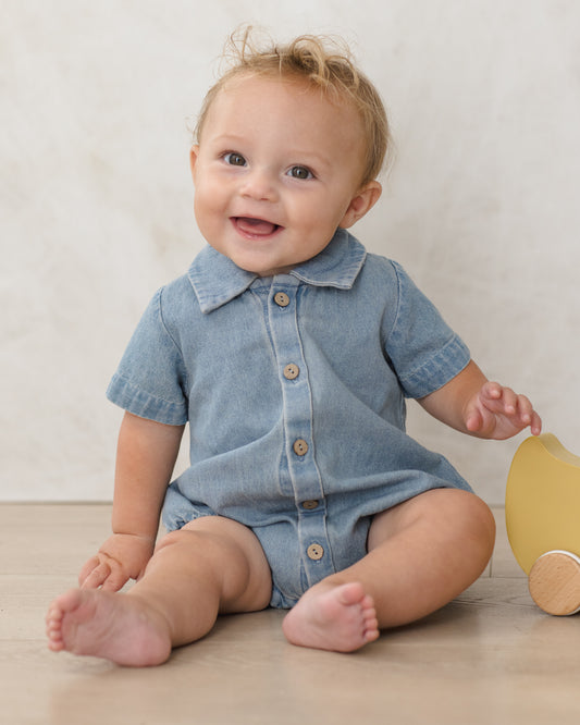 MATTEO ROMPER || CHAMBRAY