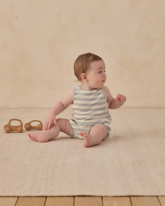 TERRY TANK + SHORT SET || SKY STRIPE
