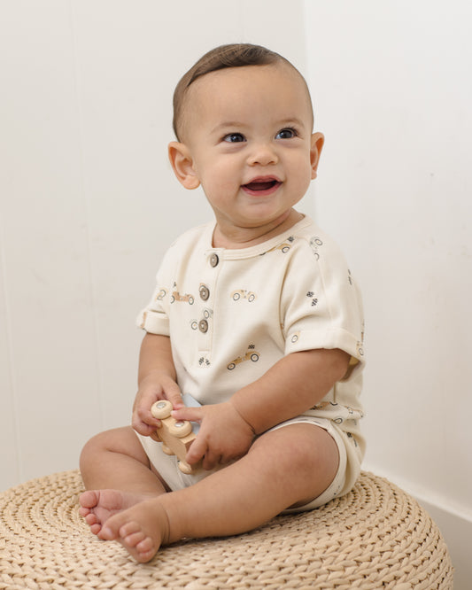 SHORT SLEEVE ONE-PIECE || RACE CAR