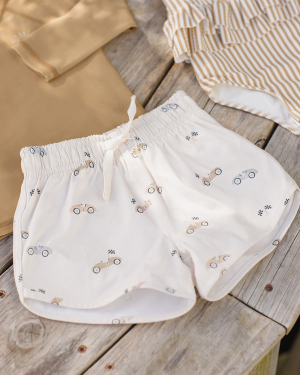 BOYS SWIM SHORT || RACE CAR