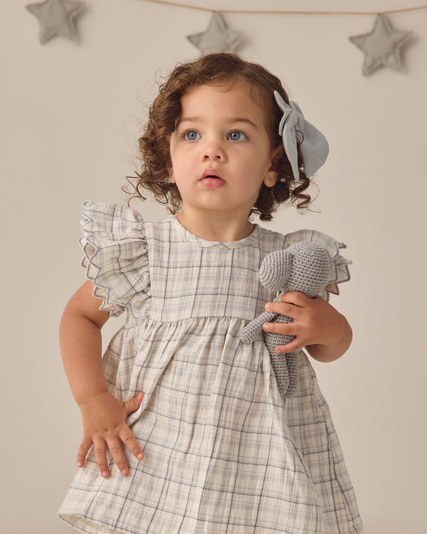 ALINA DRESS || BLUE PLAID
