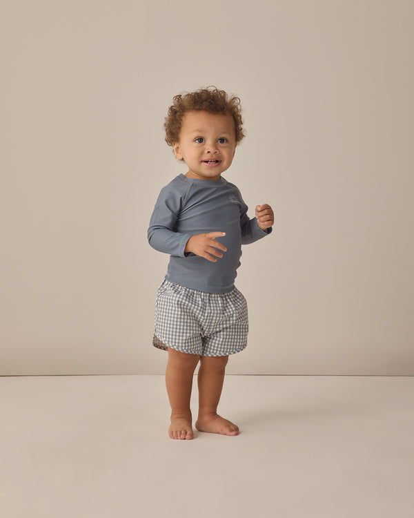BOYS SWIM SHORT || OCEAN GINGHAM