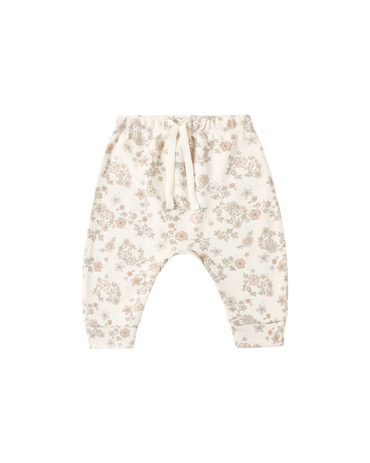 DRAWSTRING PANT || FLORAL VINE