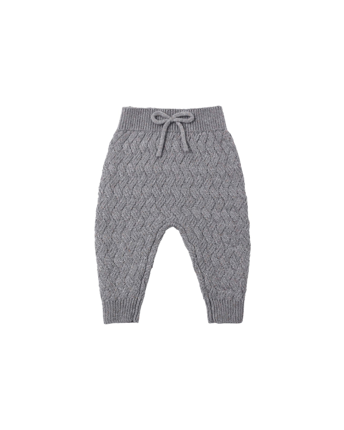 KNIT PANT || HEATHERED SLATE