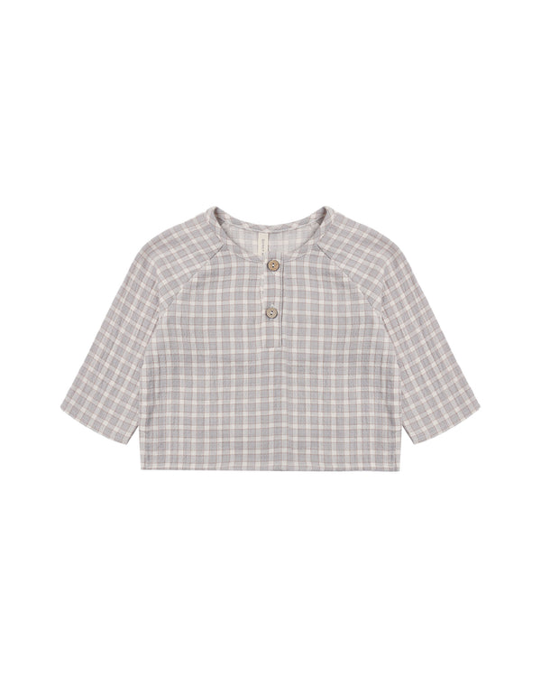 ZION SHIRT || BLUE GINGHAM