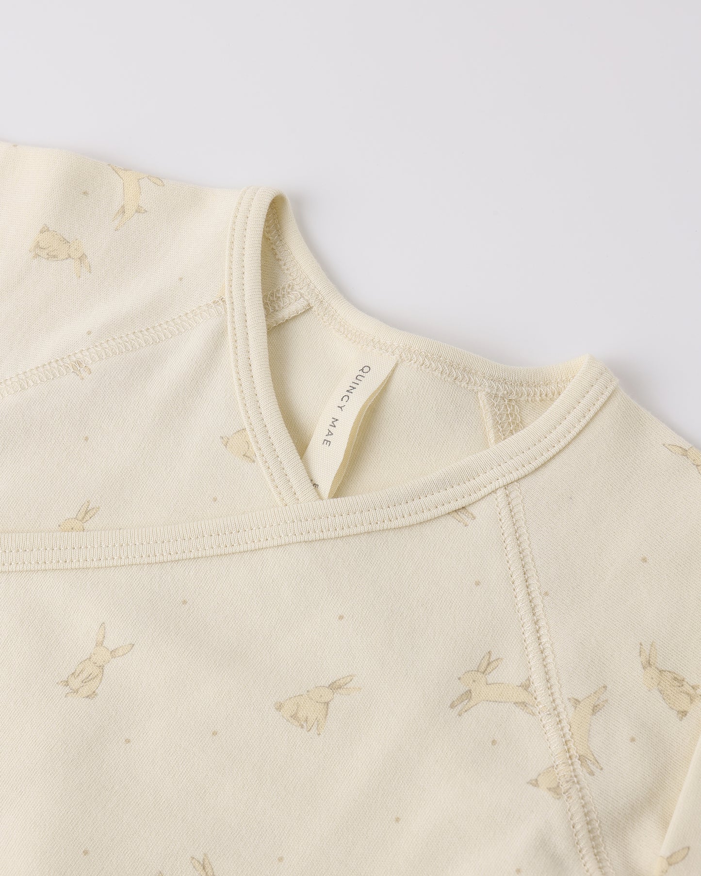 WRAP TOP + FOOTED PANT SET || BUNNIES