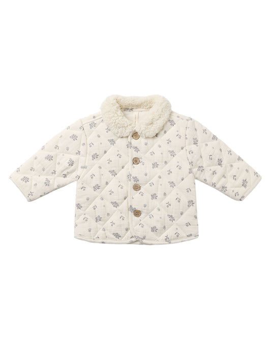 QUILTED JACKET || WINTER BERRY