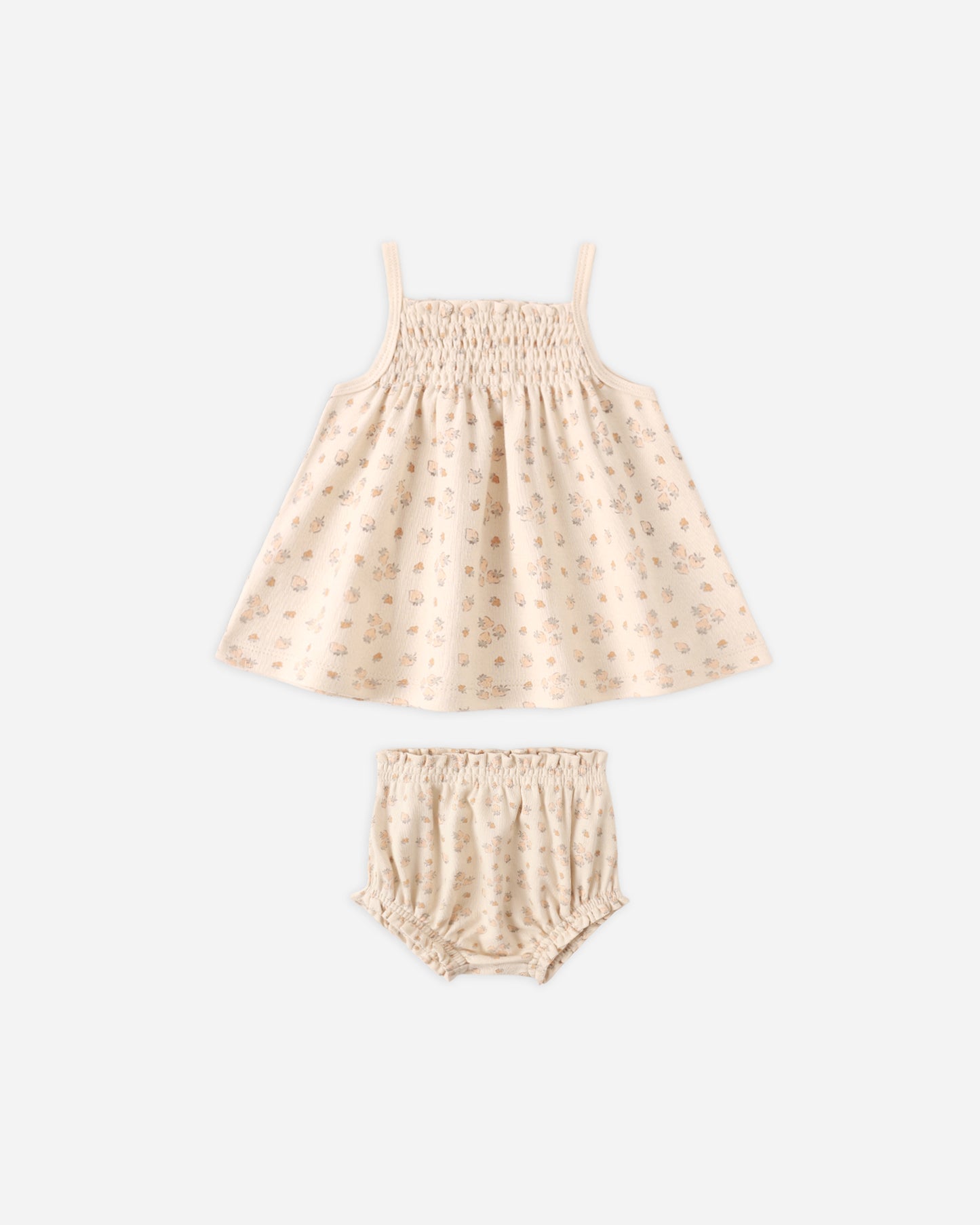 SMOCKED TANK + BLOOMER SET || STRAWBERRIES