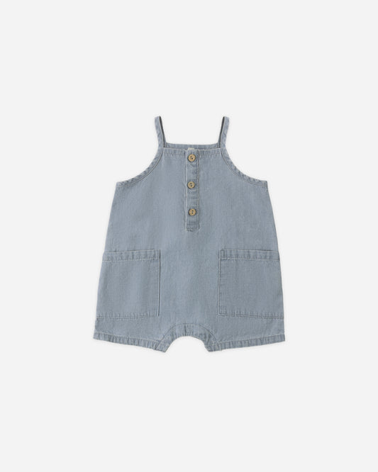 OAKLEY ROMPER || CHAMBRAY
