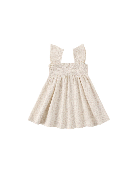 SMOCKED JERSEY DRESS || DITSY