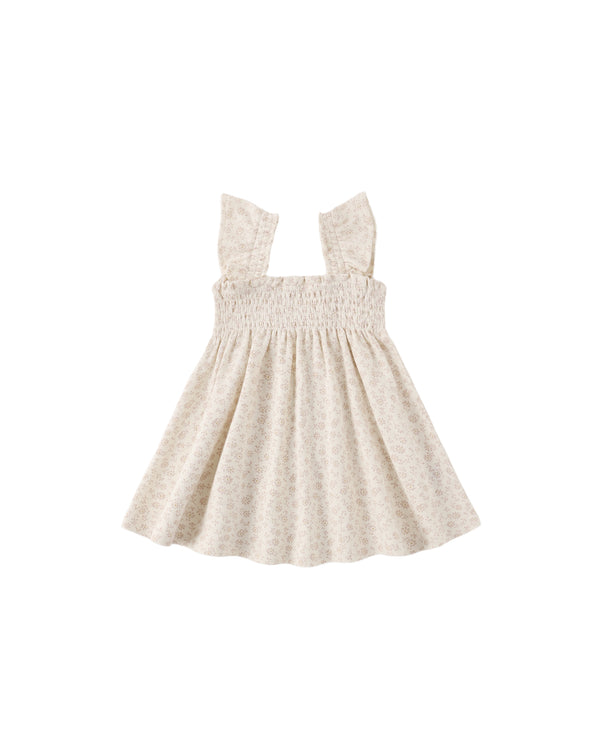 SMOCKED JERSEY DRESS || DITSY