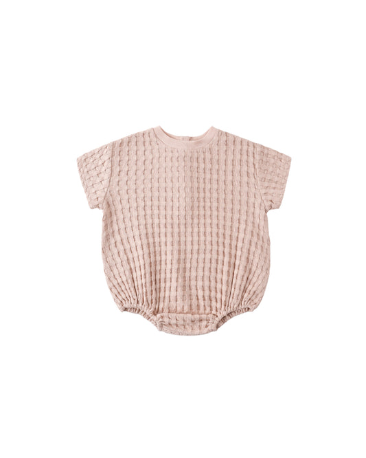 RELAXED BUBBLE ROMPER || BLUSH