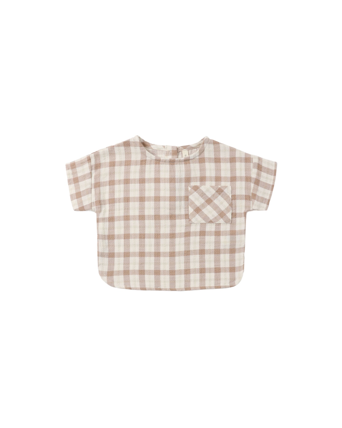 WOVEN BOXY TOP || RUSTIC PLAID