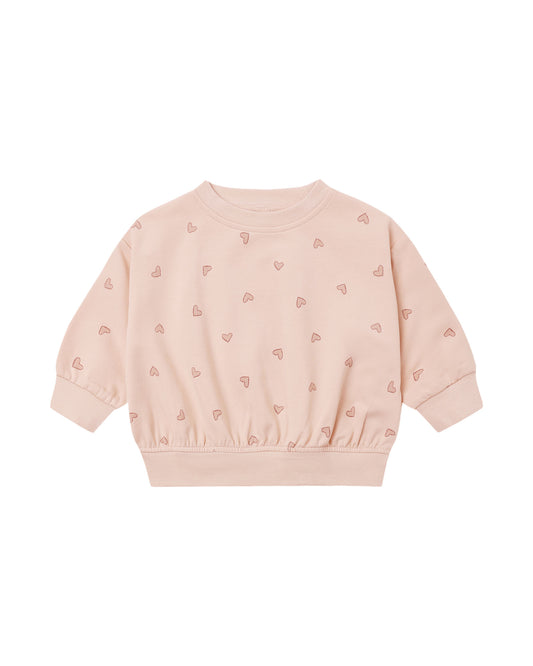 RELAXED SWEATSHIRT || HEARTS