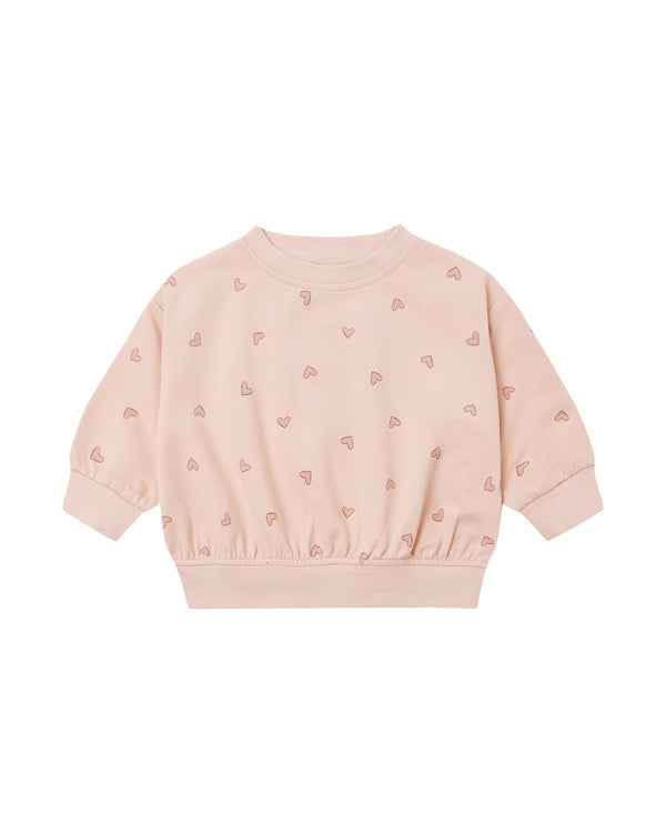 RELAXED SWEATSHIRT || HEARTS