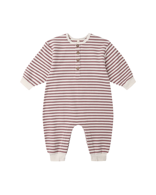 RELAXED JUMPSUIT || MULBERRY STRIPE