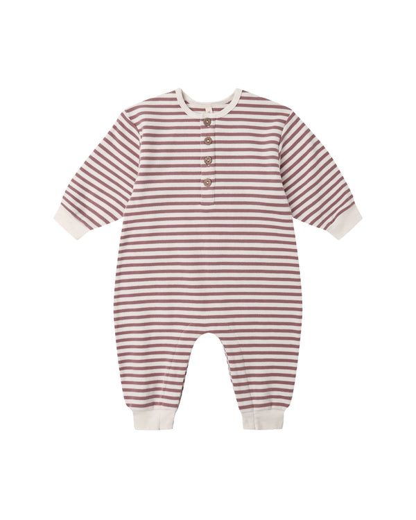RELAXED JUMPSUIT || MULBERRY STRIPE