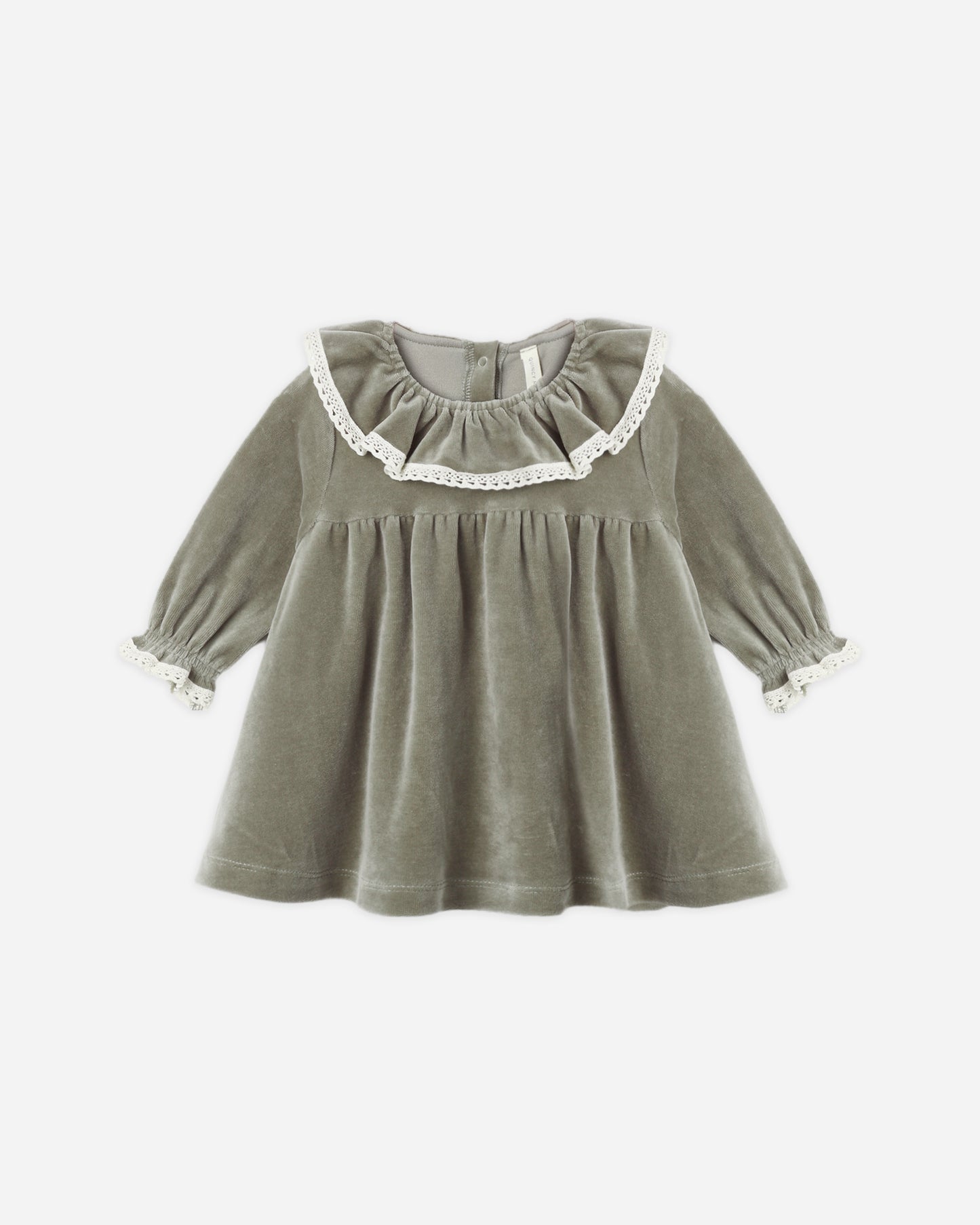 VELOUR BABY DRESS || SPRUCE