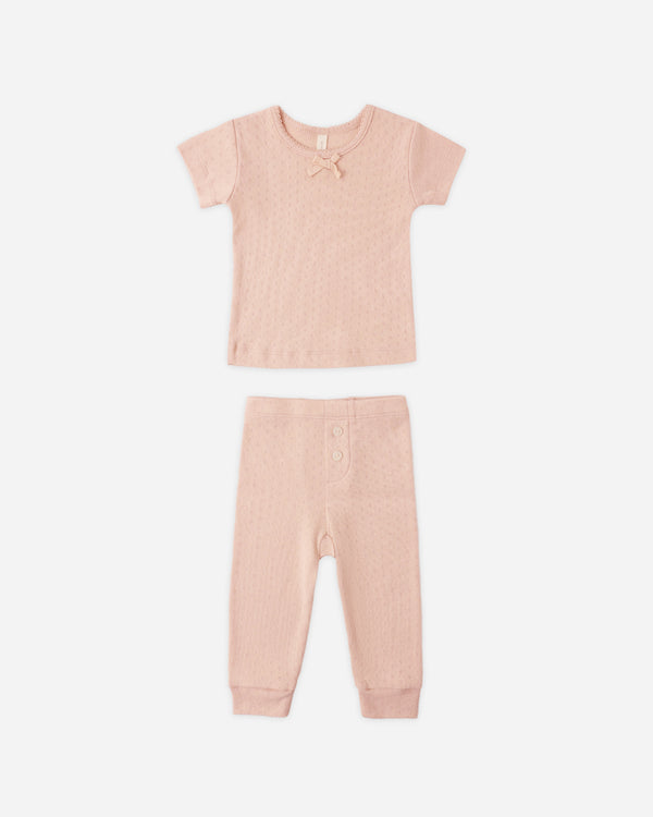 POINTELLE TEE + LEGGING || MELON