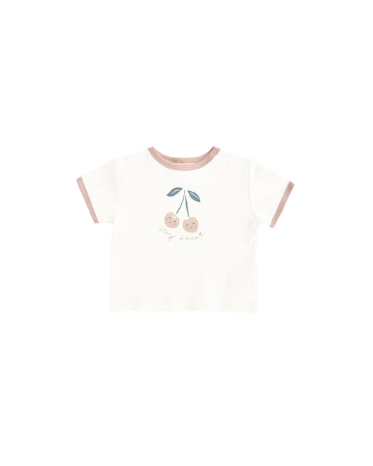 RINGER TEE || CHERRY