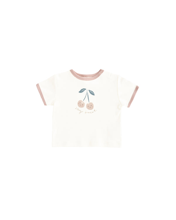 RINGER TEE || CHERRY