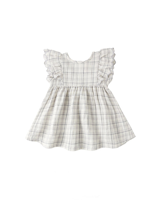ALINA DRESS || BLUE PLAID