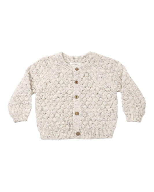 BUBBLE KNIT CARDIGAN || NATURAL CONFETTI