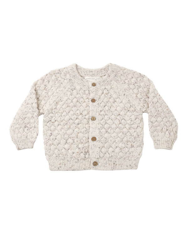 BUBBLE KNIT CARDIGAN || NATURAL CONFETTI
