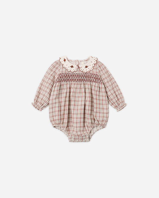 CALLIE ROMPER || CHRISTMAS PLAID