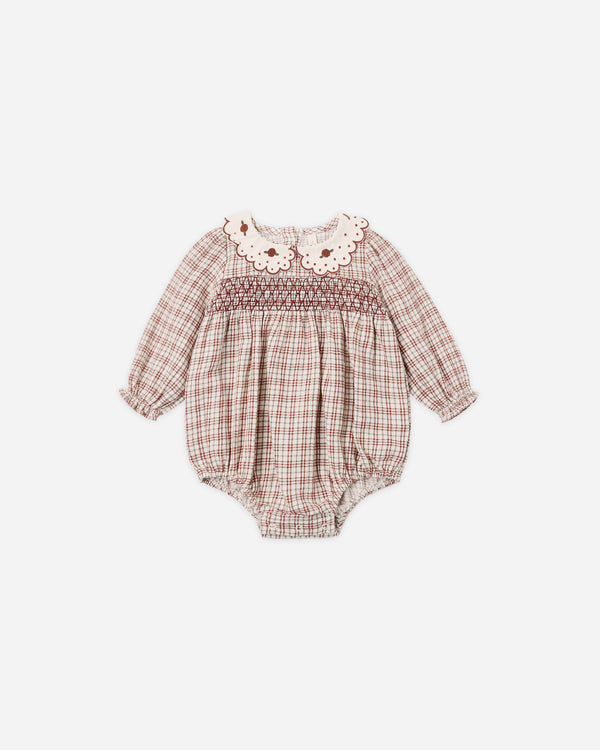 CALLIE ROMPER || CHRISTMAS PLAID