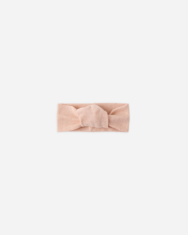 POINTELLE KNOTTED HEADBAND || MELON