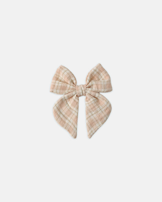 BOW || PINK PLAID
