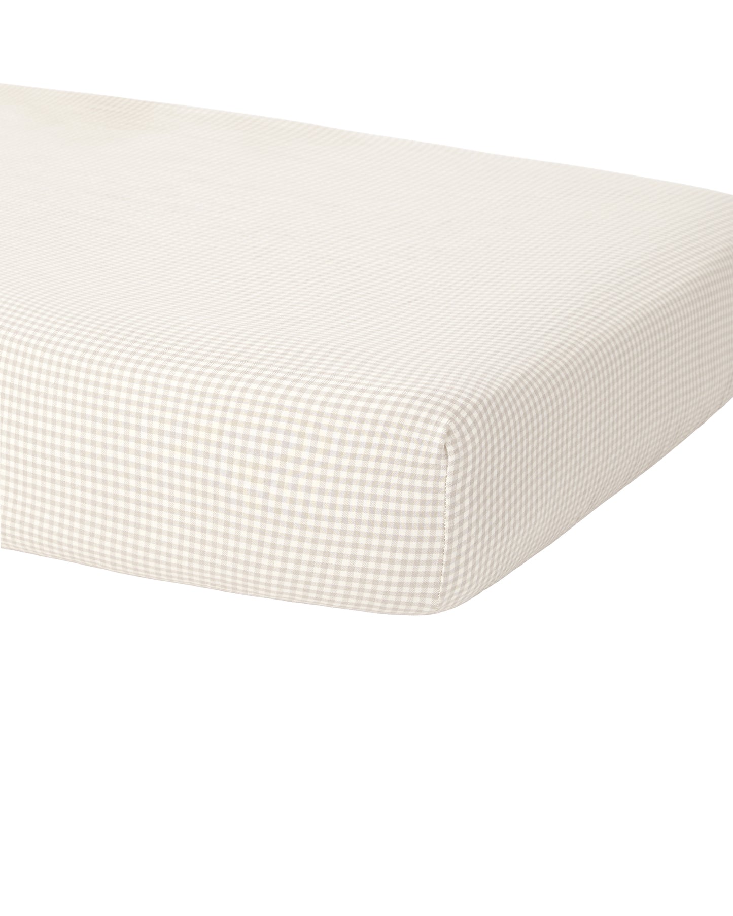 BAMBOO CRIB SHEET || OAT GINGHAM