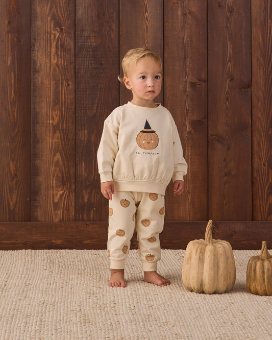 RELAXED FLEECE SWEAT SET || LIL PUMPKIN