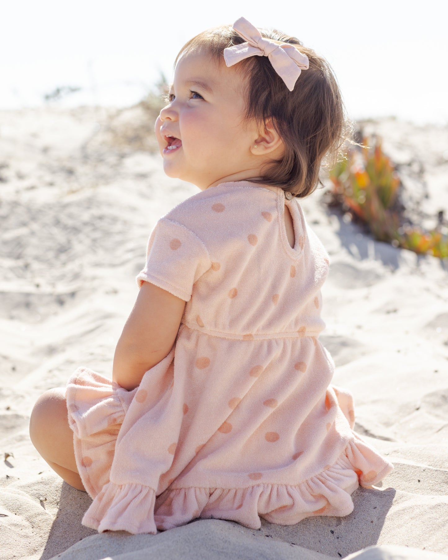 TERRY DRESS || POLKA DOT