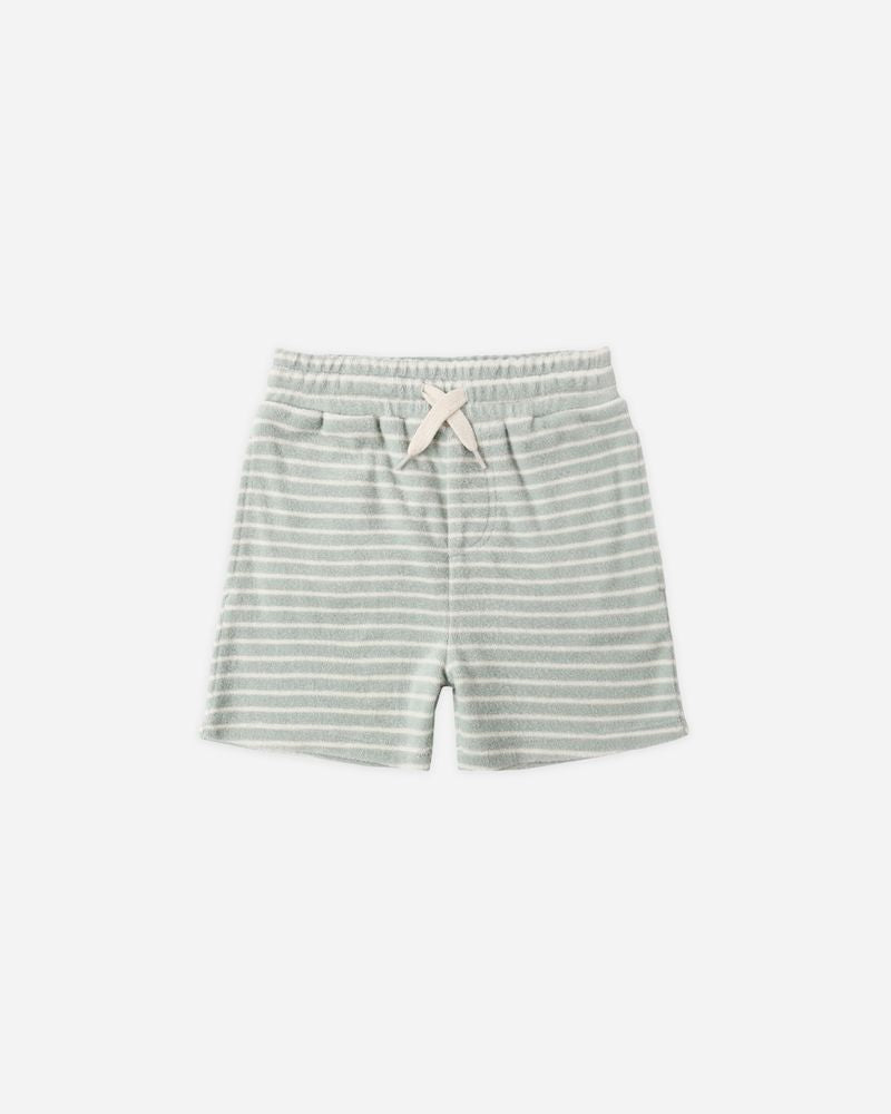 TERRY BOYS SHORT | SEAFOAM STRIPE