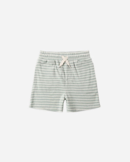TERRY BOYS SHORT | SEAFOAM STRIPE