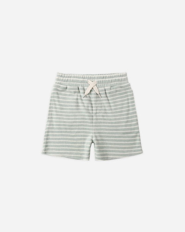 TERRY BOYS SHORT | SEAFOAM STRIPE